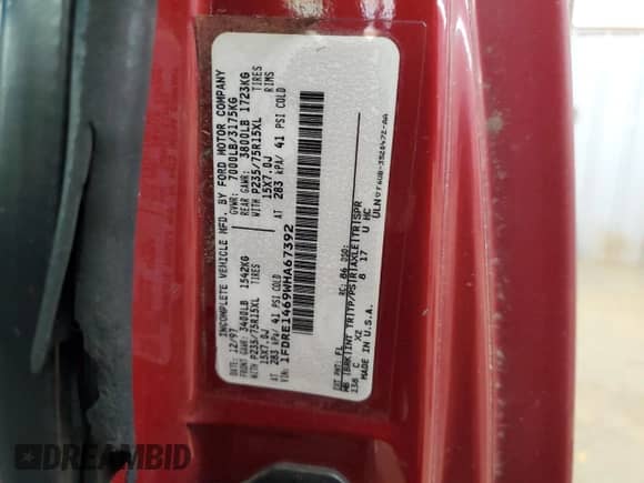 1998 Ford Econoline Cargo Recreational z VIN 1FDRE1469WHA67392, wystawiony jako Copart lot #51546585 z przebiegiem 198 537 mil mil oraz Szkoda całkowita • Salvage title. Historia ofert i sprzedaży dostępna na DreamBid. Obrazek 13.