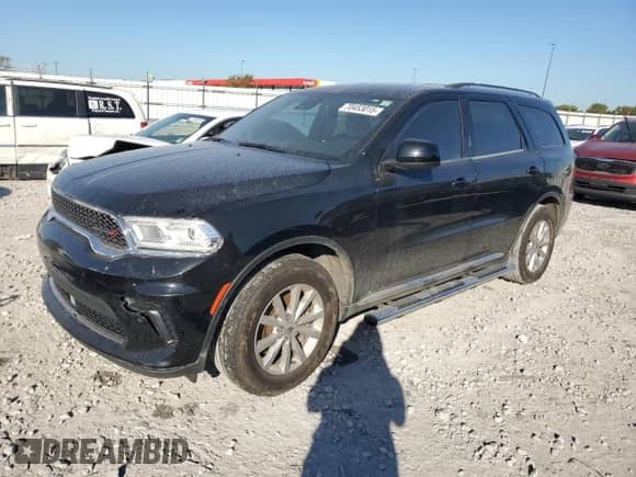 2023 Dodge Durango SXT with VIN 1C4RDHAGXPC573633, listed as a Copart auction lot 70453015 with 40,966 mi miles and Salvage title. Bid and sale history available at DreamBid. Image 1.
