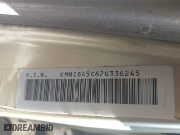 2002 Hyundai Accent GL z VIN KMHCG45C62U336245, wystawiony jako IAAI lot #42312838 z przebiegiem 310 753 mil mil oraz . Historia ofert i sprzedaży dostępna na DreamBid. Obrazek 9.