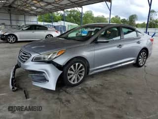 2016 Hyundai Sonata Sport with VIN 5NPE34AF0GH260774, listed as a Copart auction lot 68497615 with 110,561 mi miles and Salvage title. Bid and sale history available at DreamBid. Image 1.