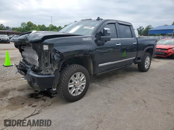 2024 Chevrolet Silverado 2500HD High Country с VIN 2GC4YREY0R1167134, выставлен на аукционе Copart как лот 57374095 с пробегом 8 585 миль миль и Списание • Salvage title. История ставок и продаж доступна на DreamBid. Изображение 1.