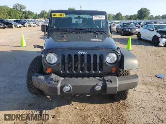 2013 Jeep Wrangler Sport with VIN 1C4AJWAG7DL655003, listed as a Copart auction lot 61839615 with 66,539 mi miles and Salvage title. Bid and sale history available at DreamBid. Image 5.