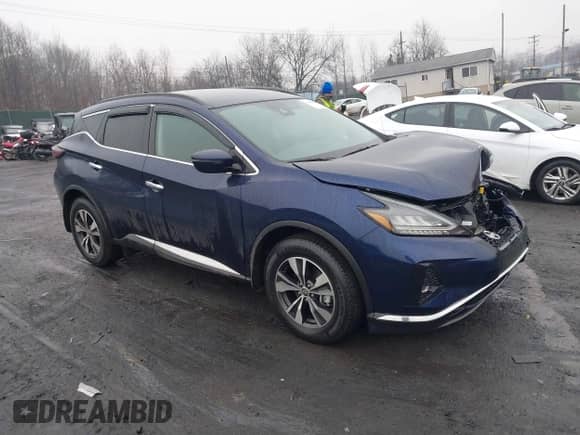 2024 Nissan Murano SV with VIN 5N1AZ2BS3RC110827, listed as a IAAI auction lot 41458029 with 3,683 mi miles and . Bid and sale history available at DreamBid. Image 1.