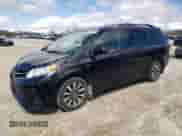 2019 Toyota Sienna LE with VIN 5TDJZ3DC1KS222837, listed as a Copart auction lot 47225755 with 56,001 mi miles and Salvage title. Bid and sale history available at DreamBid. Image 1.