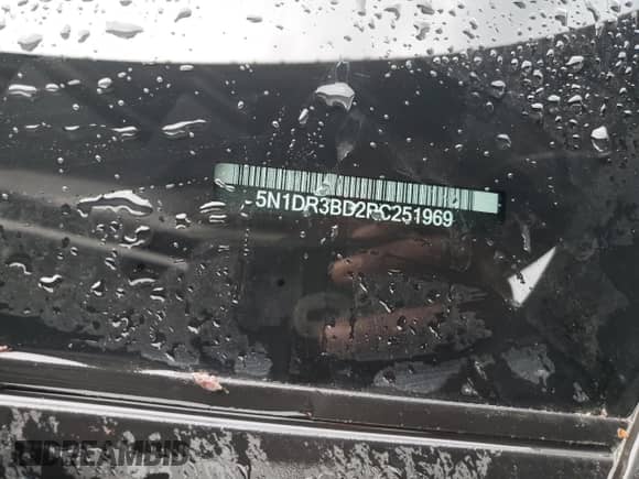 2023 Nissan Pathfinder Rock Creek with VIN 5N1DR3BD2PC251969, listed as a Copart auction lot 54381715 with 43,835 mi miles and Non repairable. Bid and sale history available at DreamBid. Image 13.