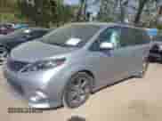 2015 Toyota Sienna SE with VIN 5TDXK3DC3FS558896, listed as a IAAI auction lot 40546295 with 91,686 mi miles and . Bid and sale history available at DreamBid. Image 2.