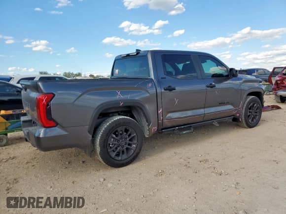 2025 Toyota Tundra SR with VIN 5TFLA5AB2SX044616, listed as a Copart auction lot 82146585 with 12,721 mi miles and Salvage title. Bid and sale history available at DreamBid. Image 3.