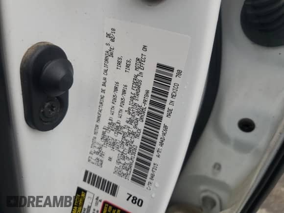 2018 Toyota Tacoma TRD Off Road with VIN 3TMCZ5ANXJM138363, listed as a Copart auction lot 84400805 with 95,418 mi miles and Salvage title. Bid and sale history available at DreamBid. Image 12.