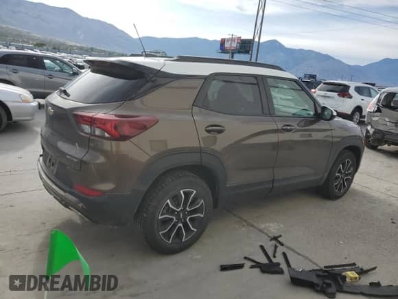 2022 Chevrolet TrailBlazer ACTIV with VIN KL79MVSL5NB070179, listed as a Copart auction lot 61401775 with 58,837 mi miles and Salvage title. Bid and sale history available at DreamBid. Image 3.