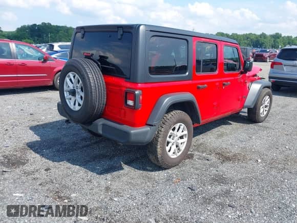 2023 Jeep Wrangler Sport S с VIN 1C4HJXDN5PW701929, выставлен на аукционе IAAI как лот 42685071 с пробегом 46 084 миль миль и . История ставок и продаж доступна на DreamBid. Изображение 4.