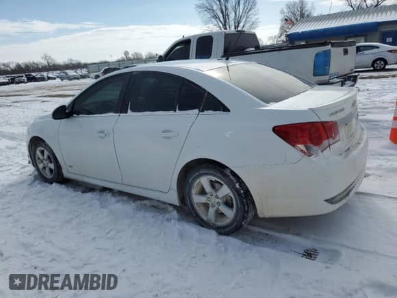 2013 Chevrolet Cruze 1LT with VIN 1G1PD5SB1D7225242, listed as a Copart auction lot 44714395 with 261,470 mi miles and Salvage title. Bid and sale history available at DreamBid. Image 2.