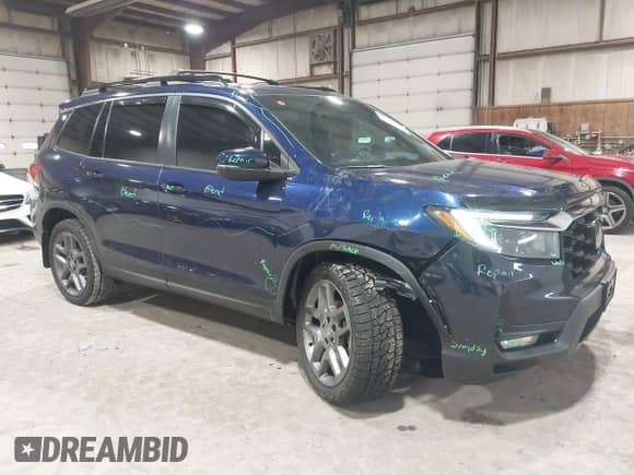 2022 Honda Passport EX-L z VIN 5FNYF8H51NB004387, wystawiony jako IAAI lot #42293741 z przebiegiem 41 689 mil mil oraz . Historia ofert i sprzedaży dostępna na DreamBid. Obrazek 6.
