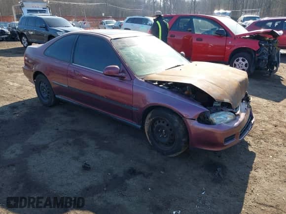 1994 Honda Civic with VIN 2HGEJ1232RH525345, listed as a IAAI auction lot 41646722 with 186,326 mi miles and . Bid and sale history available at DreamBid. Image 1.