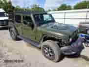 2021 Jeep Wrangler Unlimited Rubicon with VIN 1C4HJXFN0MW628283, listed as a Copart auction lot 62825015 with 74,782 mi miles and Salvage title. Bid and sale history available at DreamBid. Image 4.