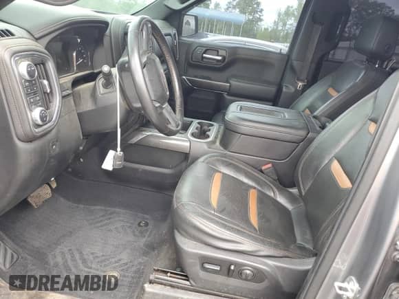 2020 GMC Sierra 1500 AT4 with VIN 1GTP9EEL4LZ314562, listed as a Copart auction lot 53812395 with 78,740 mi miles and Salvage title. Bid and sale history available at DreamBid. Image 7.