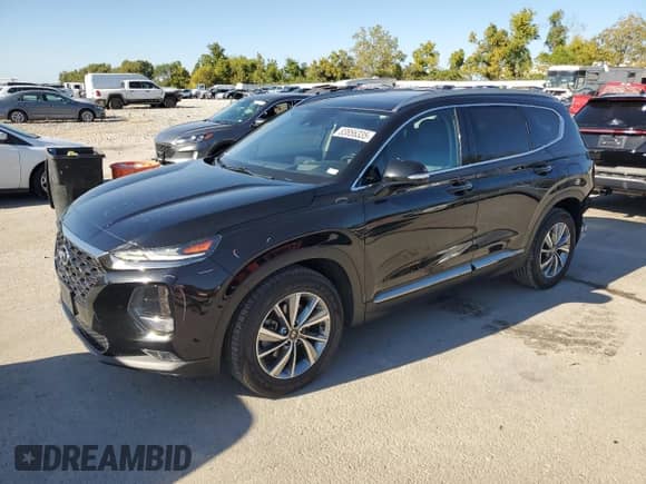 2019 Hyundai Santa Fe Ultimate z VIN 5NMS5CAD4KH069077, wystawiony jako Copart lot #83856335 z przebiegiem 138 820 mil mil oraz Szkoda całkowita • Salvage title. Historia ofert i sprzedaży dostępna na DreamBid. Obrazek 1.