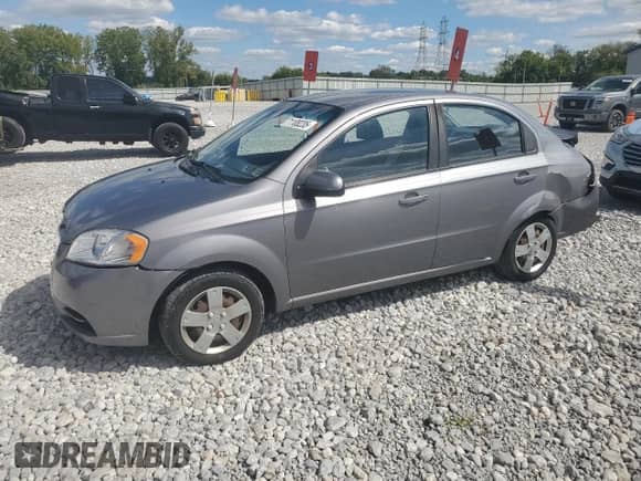 2011 Chevrolet Aveo 1LT with VIN KL1TD5DE7BB142087, listed as a Copart auction lot 71108235 with 76,166 mi miles and Salvage title. Bid and sale history available at DreamBid. Image 1.