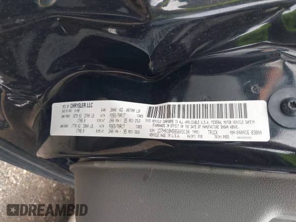 2008 Dodge 1500 SLT z VIN 1D7HA18N58S603134, wystawiony jako IAAI lot #43016370 z przebiegiem 194 488 mil mil oraz . Historia ofert i sprzedaży dostępna na DreamBid. Obrazek 9.