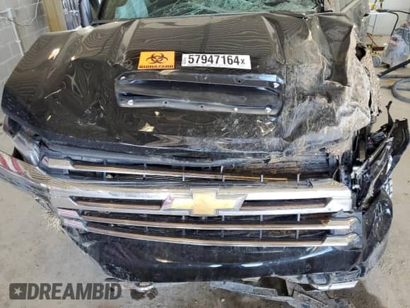 2022 Chevrolet Silverado 3500HD High Country z VIN 1GC4YVEY9NF165555, wystawiony jako Copart lot #57947164 z przebiegiem 46 706 mil mil oraz Szkoda całkowita • Salvage title. Historia ofert i sprzedaży dostępna na DreamBid. Obrazek 11.