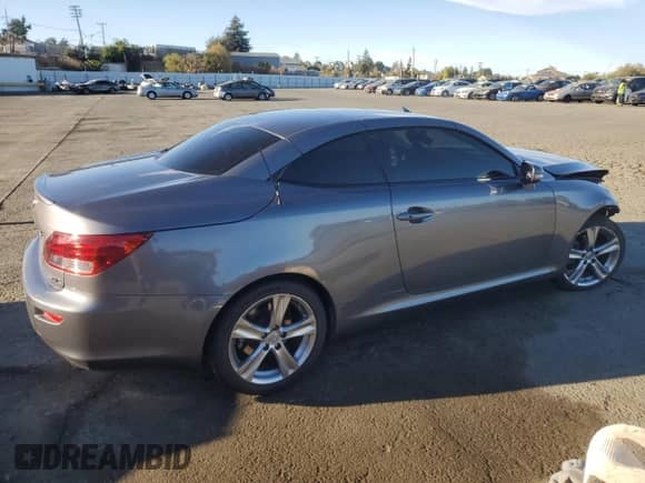 2012 Lexus IS 250 C z VIN JTHFF2C28C2523159, wystawiony jako Copart lot #77195204 z przebiegiem Nie podano mil oraz Szkoda całkowita • Salvage title. Historia ofert i sprzedaży dostępna na DreamBid. Obrazek 3.