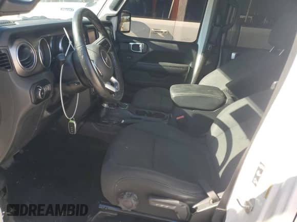 2021 Jeep Wrangler Unlimited Sahara High Altitude with VIN 1C4HJXEG4MW647079, listed as a Copart auction lot 80202154 with 92,490 mi miles and Clean title. Bid and sale history available at DreamBid. Image 7.