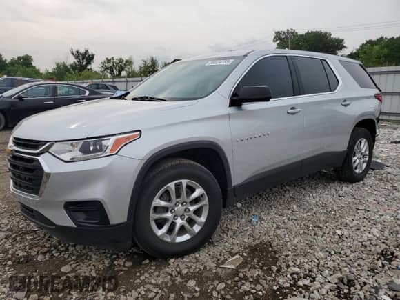 2020 Chevrolet Traverse LS with VIN 1GNEVFKW3LJ159306, listed as a Copart auction lot 66024755 with 69,369 mi miles and Salvage title. Bid and sale history available at DreamBid. Image 1.