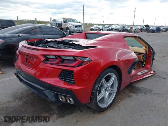 2023 Chevrolet Corvette 3LT with VIN 1G1YC3D41P5134238, listed as a IAAI auction lot 43348107 with Not provided miles and . Bid and sale history available at DreamBid. Image 4.