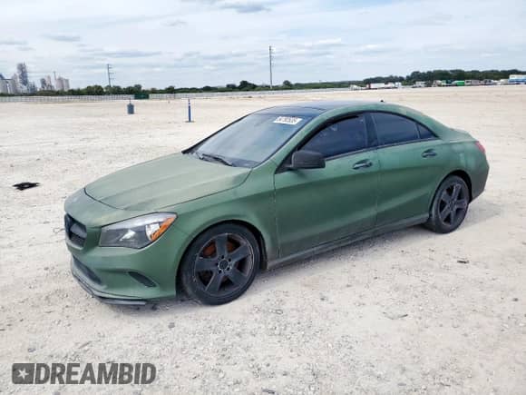 2018 Mercedes-Benz CLA 250 with VIN WDDSJ4GB0JN603643, listed as a Copart auction lot 84792635 with 100,330 mi miles and Salvage title. Bid and sale history available at DreamBid. Image 1.