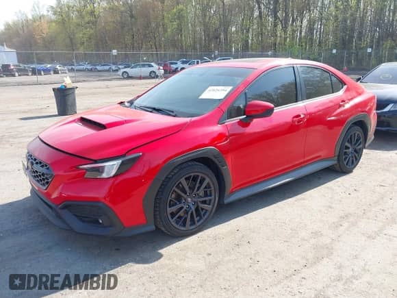 2023 Subaru WRX Premium with VIN JF1VBAF64P9802337, listed as a IAAI auction lot 42026394 with 27,403 mi miles and . Bid and sale history available at DreamBid. Image 2.