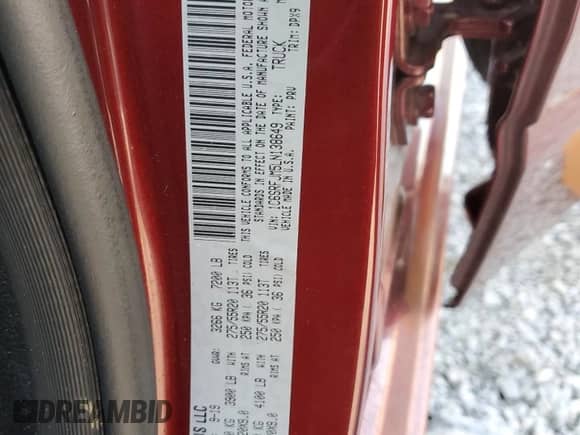 2020 Ram 1500 Laramie z VIN 1C6SRFJM5LN138649, wystawiony jako Copart lot #71438955 z przebiegiem 125 772 mil mil oraz Szkoda całkowita • Salvage title. Historia ofert i sprzedaży dostępna na DreamBid. Obrazek 12.