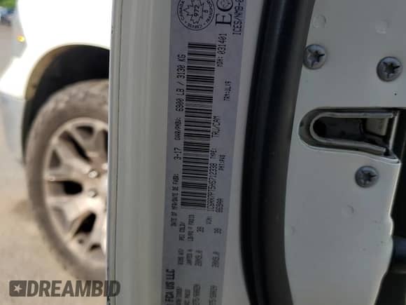 2017 Ram 1500 Limited with VIN 1C6RR7PT5HS712338, listed as a Copart auction lot 65551605 with 222,085 mi miles and Salvage title. Bid and sale history available at DreamBid. Image 12.