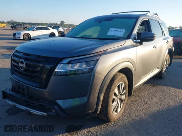 2022 Nissan Pathfinder SL with VIN 5N1DR3CA5NC249327, listed as a IAAI auction lot 43303685 with 71,274 mi miles and . Bid and sale history available at DreamBid. Image 2.