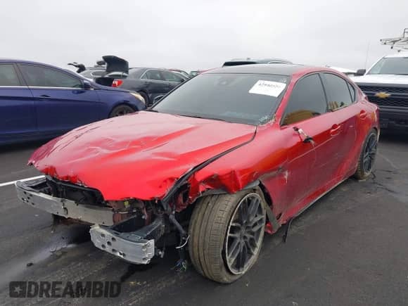 2023 Lexus IS 500 F Sport Performance Premium z VIN JTHAP1D25P5004199, wystawiony jako IAAI lot #42940556 z przebiegiem 26 389 mil mil oraz . Historia ofert i sprzedaży dostępna na DreamBid. Obrazek 2.