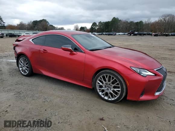 2022 Lexus RC 350 with VIN JTHDZ5BC0N5026263, listed as a Copart auction lot 85343754 with 26,287 mi miles and Salvage title. Bid and sale history available at DreamBid. Image 4.