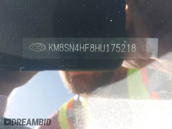 2017 Hyundai Santa Fe SE z VIN KM8SN4HF8HU175218, wystawiony jako IAAI lot #43491381 z przebiegiem 163 240 mil mil oraz . Historia ofert i sprzedaży dostępna na DreamBid. Obrazek 9.