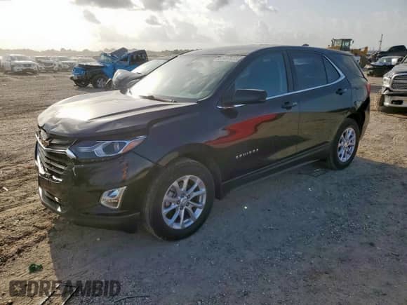 2021 Chevrolet Equinox LT z VIN 2GNAXJEV2M6123443, wystawiony jako Copart lot #61497655 z przebiegiem 72 556 mil mil oraz Szkoda całkowita • Salvage title. Historia ofert i sprzedaży dostępna na DreamBid. Obrazek 1.