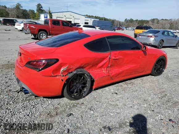 2013 Hyundai Genesis Coupe R-Spec with VIN KMHHT6KD1DU109932, listed as a Copart auction lot 45451385 with 101,971 mi miles and Salvage title. Bid and sale history available at DreamBid. Image 3.