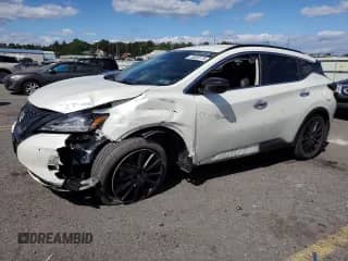 2023 Nissan Murano SV with VIN 5N1AZ2BS7PC114585, listed as a Copart auction lot 70630175 with 19,961 mi miles and Salvage title. Bid and sale history available at DreamBid. Image 1.