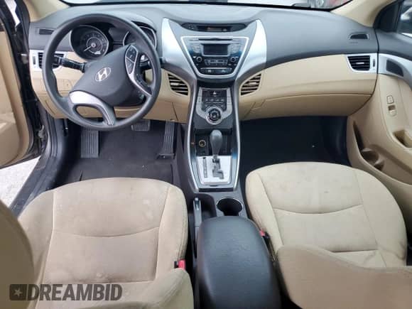 2013 Hyundai Elantra GLS with VIN 5NPDH4AE4DH258252, listed as a Copart auction lot 63026055 with Not provided miles and Salvage title. Bid and sale history available at DreamBid. Image 8.