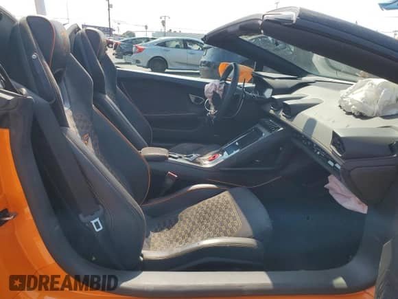 2023 Lamborghini Huracan с VIN ZHWUT5ZF5PLA22589, выставлен на аукционе Copart как лот 80068995 с пробегом 14 519 миль миль и Списание • Salvage title. История ставок и продаж доступна на DreamBid. Изображение 10.