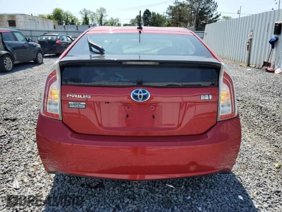 2012 Toyota Prius One with VIN JTDKN3DU7C1536077, listed as a Copart auction lot 59221505 with 142,152 mi miles and Salvage title. Bid and sale history available at DreamBid. Image 6.