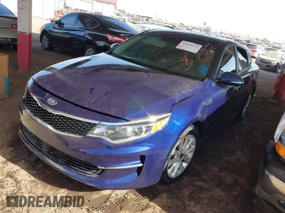 2018 Kia Optima LX z VIN 5XXGT4L39JG258777, wystawiony jako IAAI lot #41659272 z przebiegiem 42 736 mil mil oraz . Historia ofert i sprzedaży dostępna na DreamBid. Obrazek 2.