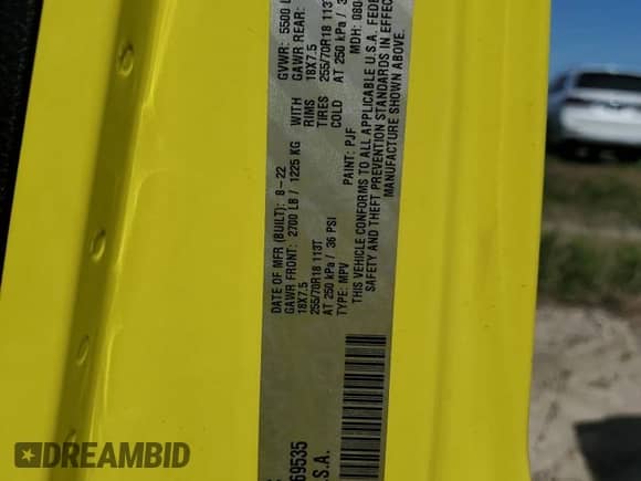 2022 Jeep Wrangler Unlimited Sahara Altitude with VIN 1C4HJXEN9NW269535, listed as a Copart auction lot 75997634 with 17,776 mi miles and Salvage title. Bid and sale history available at DreamBid. Image 14.