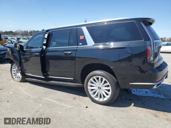 2024 Cadillac Escalade ESV 4WD Luxury с VIN 1GYS4JKLXRR251704, выставлен на аукционе Copart как лот 50638795 с пробегом Не указан миль и Списание • Salvage title. История ставок и продаж доступна на DreamBid. Изображение 2.