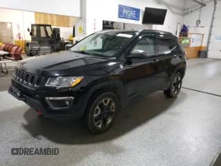2018 Jeep Compass Trailhawk with VIN 3C4NJDDB6JT350761, listed as a Copart auction lot 80535565 with 85,147 mi miles and Clean title. Bid and sale history available at DreamBid. Image 1.