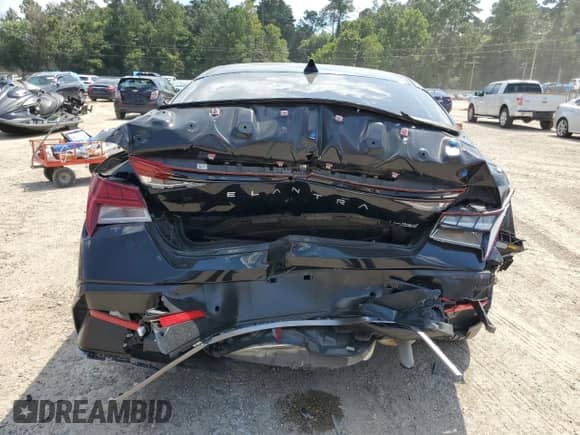 2024 Hyundai Elantra Limited with VIN KMHLP4DG5RU779890, listed as a Copart auction lot 69247975 with 16,690 mi miles and Salvage title. Bid and sale history available at DreamBid. Image 6.