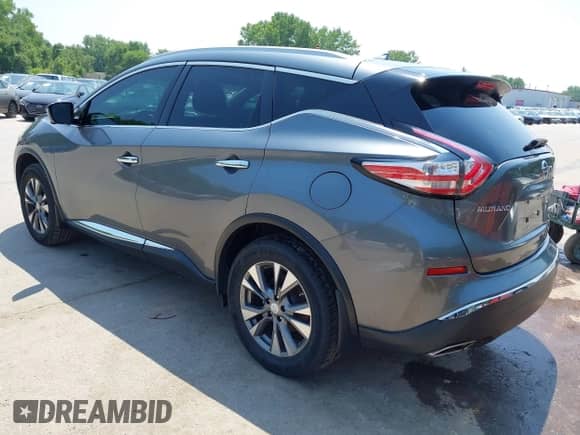 2015 Nissan Murano S with VIN 5N1AZ2MH6FN213046, listed as a IAAI auction lot 42459545 with 187,891 mi miles and . Bid and sale history available at DreamBid. Image 3.