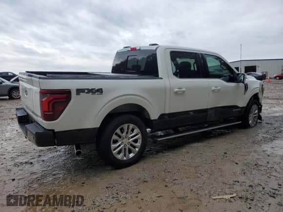 2024 Ford F-150 King Ranch с VIN 1FTFW6LD7RFC17775, выставлен на аукционе Copart как лот 56106805 с пробегом 6 401 миль миль и Списание • Salvage title. История ставок и продаж доступна на DreamBid. Изображение 3.