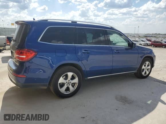 2018 Mercedes-Benz GLS 450 with VIN 4JGDF6EE6JB179718, listed as a Copart auction lot 84220015 with 144,541 mi miles and Clean title. Bid and sale history available at DreamBid. Image 3.