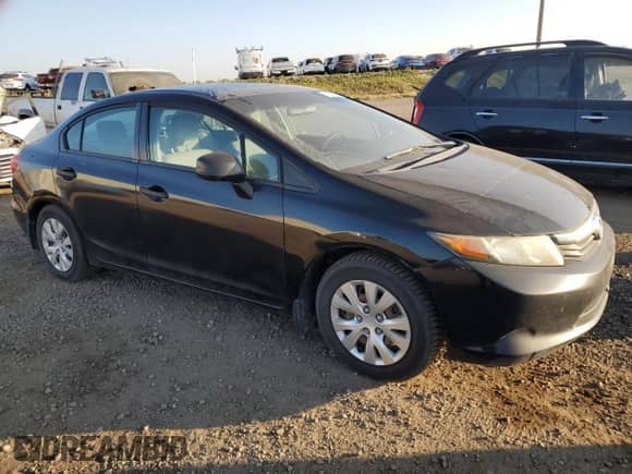 2012 Honda Civic with VIN 2HGFB2E28CH033291, listed as a Copart auction lot 81520085 with 162,842 mi miles and Clean title. Bid and sale history available at DreamBid. Image 4.